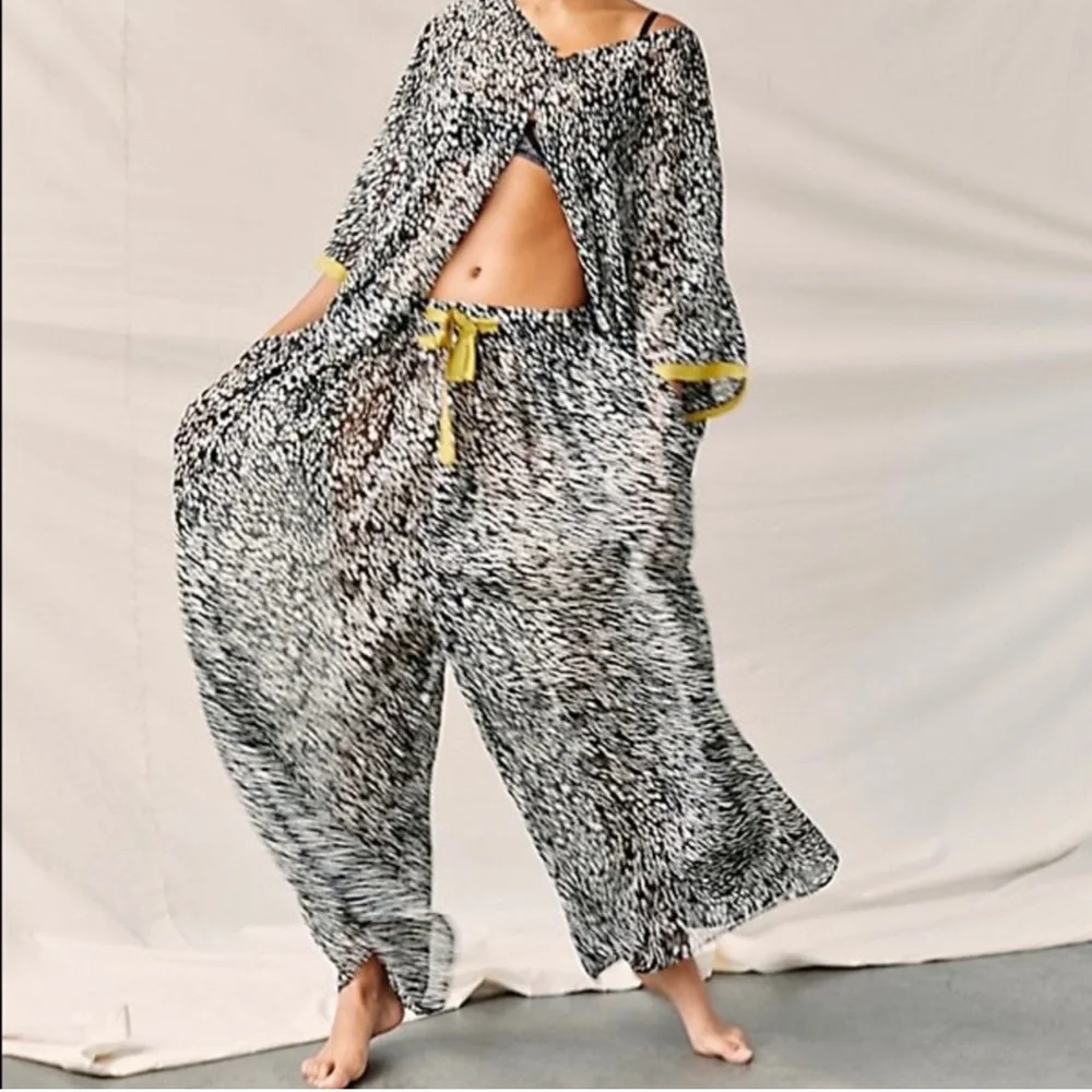 Free People Women’s Sleepin In Pants Black Pants Size XS NEW